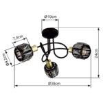 Потолочная лампа Globo Lighting Indiana 54357-3B — изображение 17