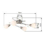 Потолочная лампа Globo Lighting Lilly 60209-4 — изображение 10