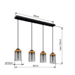 Люстры Globo Lighting Finca 15557-4H — изображение 21
