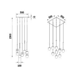 Cleoni Cotton Panel DM101/LA211/Z/HF3/B/175 Zwis