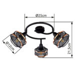 Потолочная лампа Globo Lighting Bellona 54020-3 — изображение 5