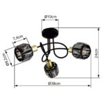 Потолочная лампа Globo Lighting Indiana 54357-3B — изображение 5