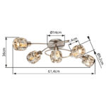 Светильник Globo Lighting Kris 54356 потолочная лампа 5 — изображение 4