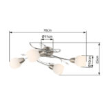Потолочная лампа Globo Lighting Lilly 60209-4 — изображение 3