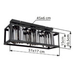 Потолочная лампа Globo Lighting Mathilde 15697 3D — изображение 5