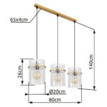 Светильник Globo Lighting Gorley Lamp 15698-3HM — изображение 4