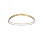 Подвесной светильник Ideal Lux Gemini Sp D061, двухпозиционный Ottone 4000k 372174