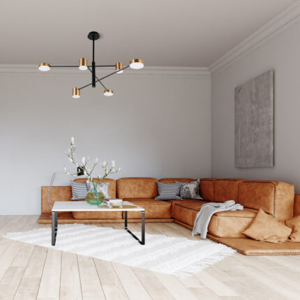 Висячая лампа Italux Remdal PND-16374-6-BK-GD-3K