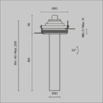 Maytoni Focus T C140TRS-L200-7W3K-BBS пустой — изображение 4