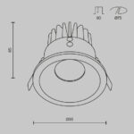 Maytoni Zoom DL034-L12W4K-B корпус — изображение 3