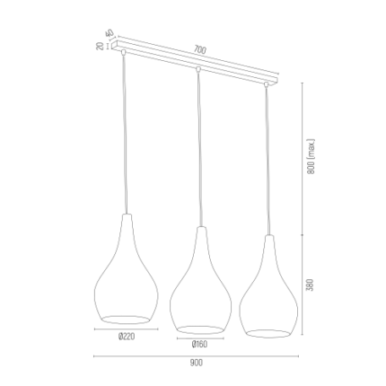Люстра Argon Santana 1444