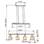 Люстры Globo Lighting Kris 54356-4Z — изображение 4