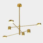 Italux Remdal PND-16374-6-COP-GD-4K Chandelion