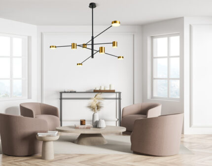 Люстра Italux Remdal PND-16374-BK-GD-3K