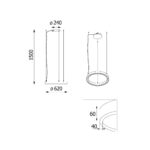 Cleoni 1408/71/LA235/A3/192/3000K 62 см Zwis Alfredo 39W LED — изображение 20