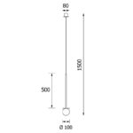 Клеони Коттон 50 DM101/P/TY/B/962 Современный черный 10 см — изображение 20