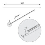 Клеони MINILINE 34.2 LED 180 см Plafoniera FP003/A5/P/OP/117/830 — изображение 22
