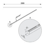 Клеони MINILINE 38 LED 200 см Plafoniera FP003/A6/P/BL/117/830 — изображение 25