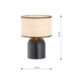 Настольная лампа Emibig Aspen Ln1 Black/Rattan (1324/LN1) — изображение 19