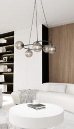 Emibig Libra 5 Bl Graphite Ceiling Lamp (1380/5) — изображение 19