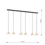 Висящая лампа Emibig Elit 6 Bl Gold (1329/6) — изображение 27