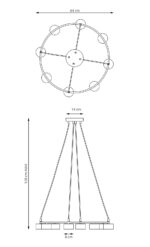Висячая лампа Emibig Starlit 8 Bl (1372/8) — изображение 19