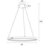 Висячая лампа Maxlight Qled P0557 — изображение 11