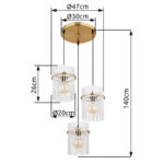 Висячая лампа Globo Lighting Gorley 15698-3HRM — изображение 22