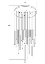 Современный подвесной фонарь Azzardo Ilios 36 3-ступенчатый DIMM BK AZ5747 — изображение 20