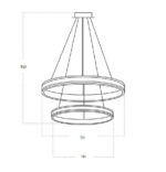 Современный фонарь Azzardo Rio Lamp 50+70 3-ступенчатый BIMM BK/GO AZ5779 — изображение 10