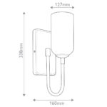 Настенная установка Elstead Lighting KL-SOLIA-1W-CPZB — изображение 17
