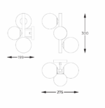 Настенная установка ZUMA LINE Molecule W0454-03U-F7 АА — изображение 16