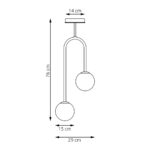Plafon Emibig Atria 2 Bl Opal (1383/2) — изображение 19