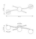 Plafon Emibig Opus 3 Bl Graphit (1391/3) — изображение 24