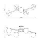 Plafon Emibig Opus 4 Bl Graphit (1391/4) — изображение 24