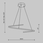 Висячая лампа Curve Maytoni MOD242EN-L33BSK — изображение 15