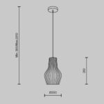Корни Maytoni MOD191PL-01W 20см висячая лампа — изображение 18