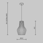 Корни Maytoni MOD191PL-01W1 30см висячая лампа — изображение 18