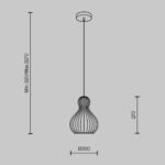 Корни Maytoni MOD192PL-01W 20см висячая лампа — изображение 18