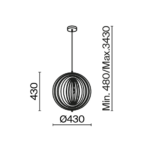 Корни Maytoni MOD197PL-01W 43 см висячая лампа — изображение 21