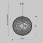 Корни Maytoni MOD197PL-01W2 60см подвесная лампа — изображение 18