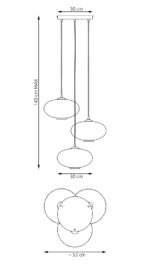 Chandelier Emibig Coco 3 Bl Prem Graphit (1377/3PREM) — изображение 17