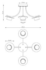 Люстра Emibig Enso 4 Bl (1445/4) — изображение 18