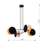 Люстра Emibig Motif 4 Black/Gold (1325/4) — изображение 24