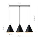 Chandelion Emibig Rebel 3 Black/Gold (1271/3) — изображение 15