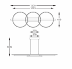 Chandelier Zuma Line MD3913-3-3BWLT Альмерия — изображение 9