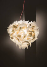 Итальянская люстра Slamp Veli Aurea 42 см White Gold с красным кабелем — изображение 20