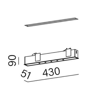 Aqform Leak Lens Line 30173-L930-W3-00-13 43см