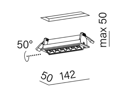 Мини-очки Aqform Rafter перемещают черные 38065-M930-FB-00-12