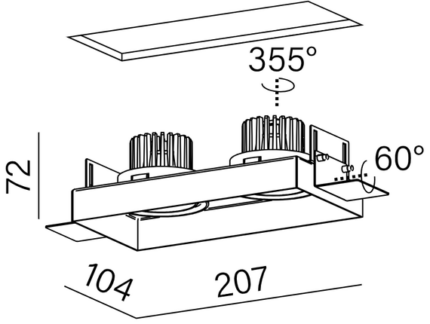 Aqform Empty Squares 37991-M930-W1-00-63 20,7 см
